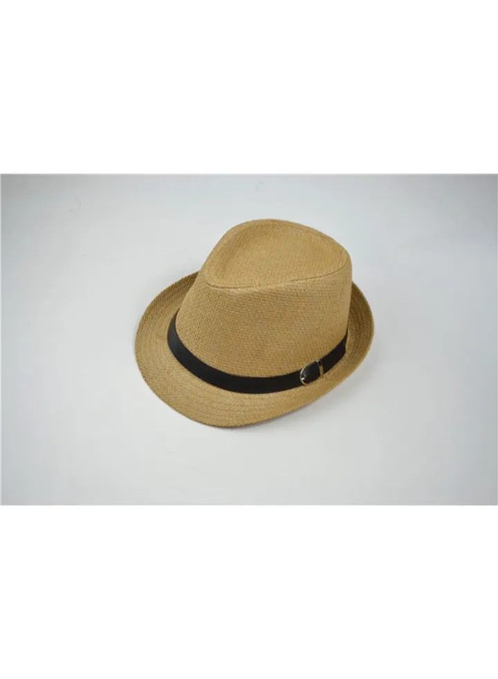 Straw Jazz Hat Beige