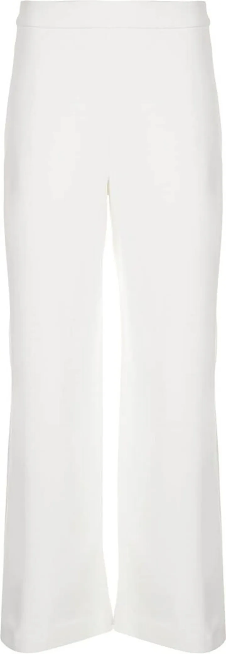 Pull On Cropped Straight Trousers