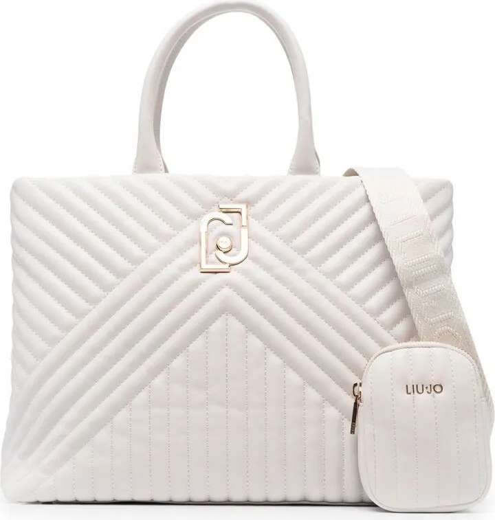 Quilted Faux-Leather Tote