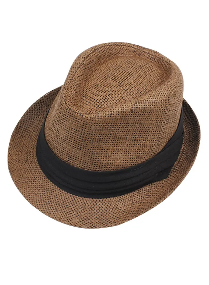Ribbon Straw Hat Coffee