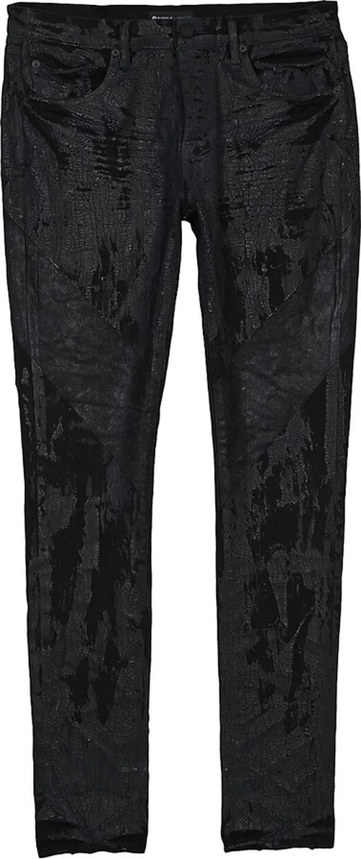 P001 Crackle Low-Rise Skinny Jeans
