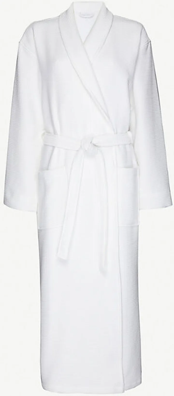 White Cotton Dressing Gown Xs-xl
