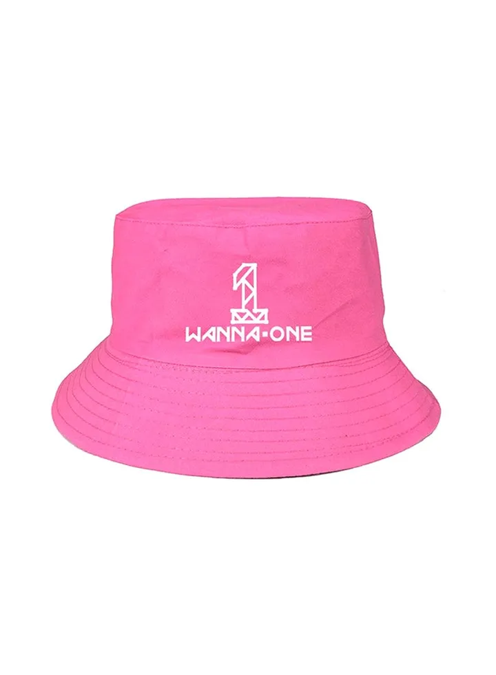 Wanna One Printed Bucket Hat Pink