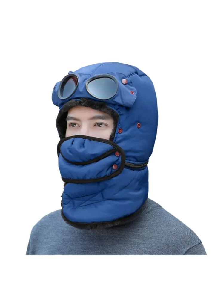 Windproof Winter Warm Hat Blue