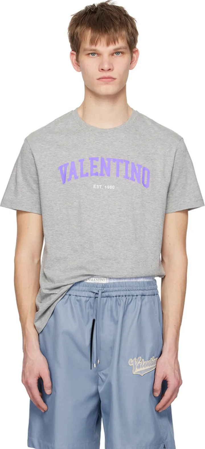 Valentino Gray Print T-Shirt