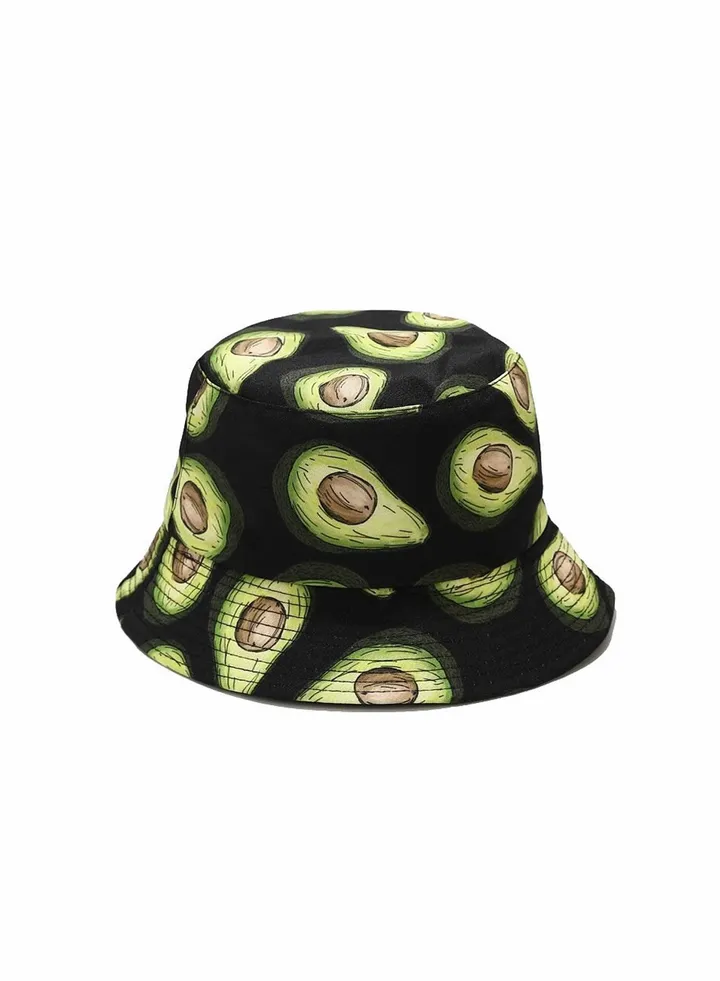 Unisex Print Double Side Wear Reversible Bucket Hat