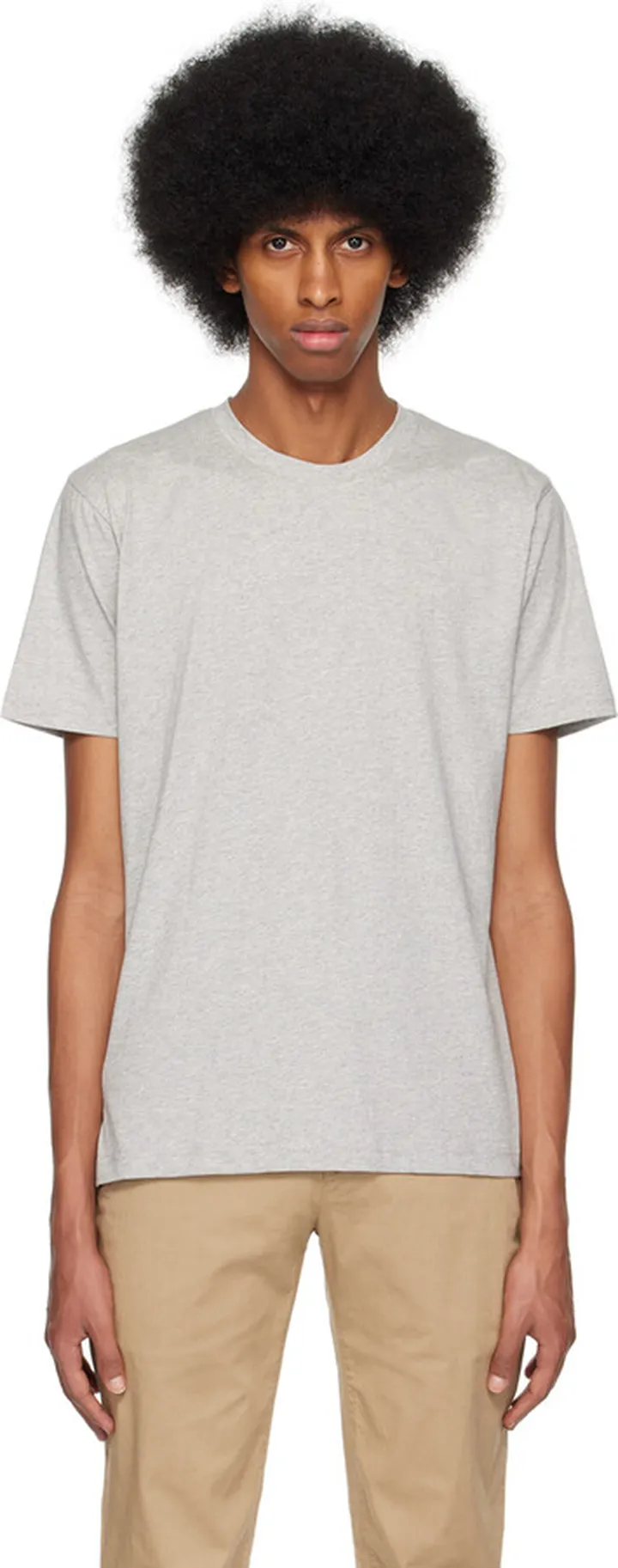 Sunspel Gray Riviera T-Shirt