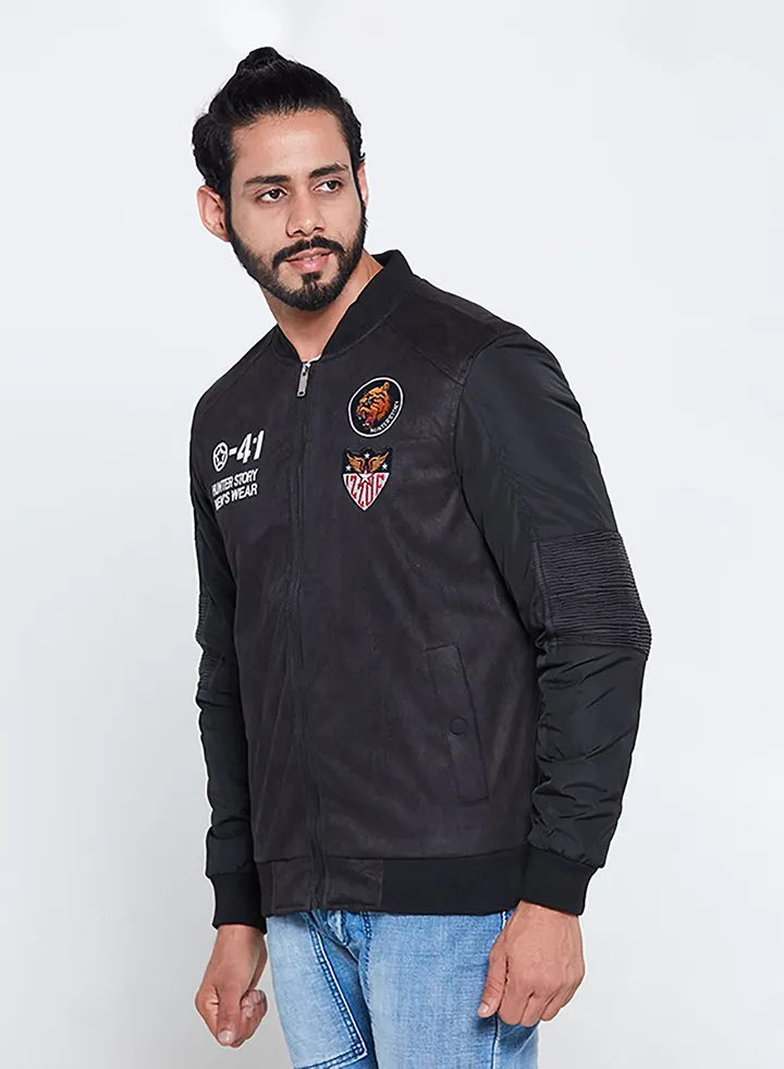 Casual Biker Jacket Black