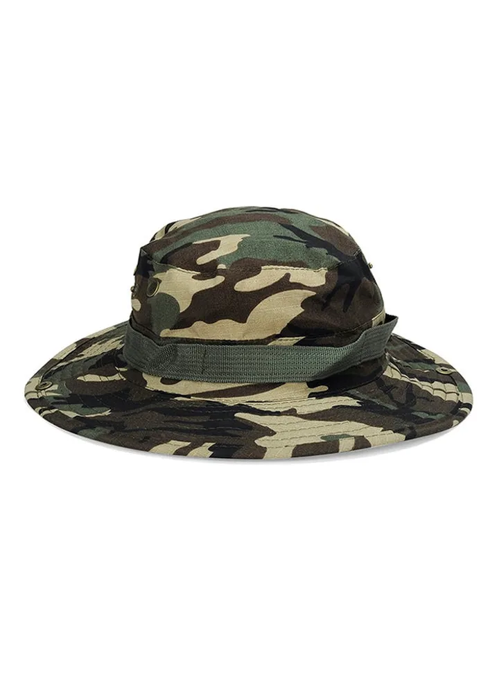 Outdoor Fishing Bucket Hat HL006 Green/Beige