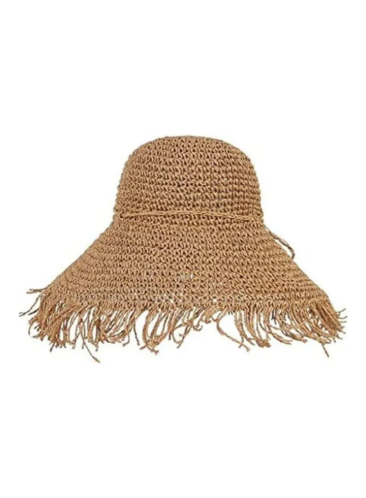 Ladies Women Fashion Wide Brimmed Floppy Summer Sun Beach Straw Hat multicolour