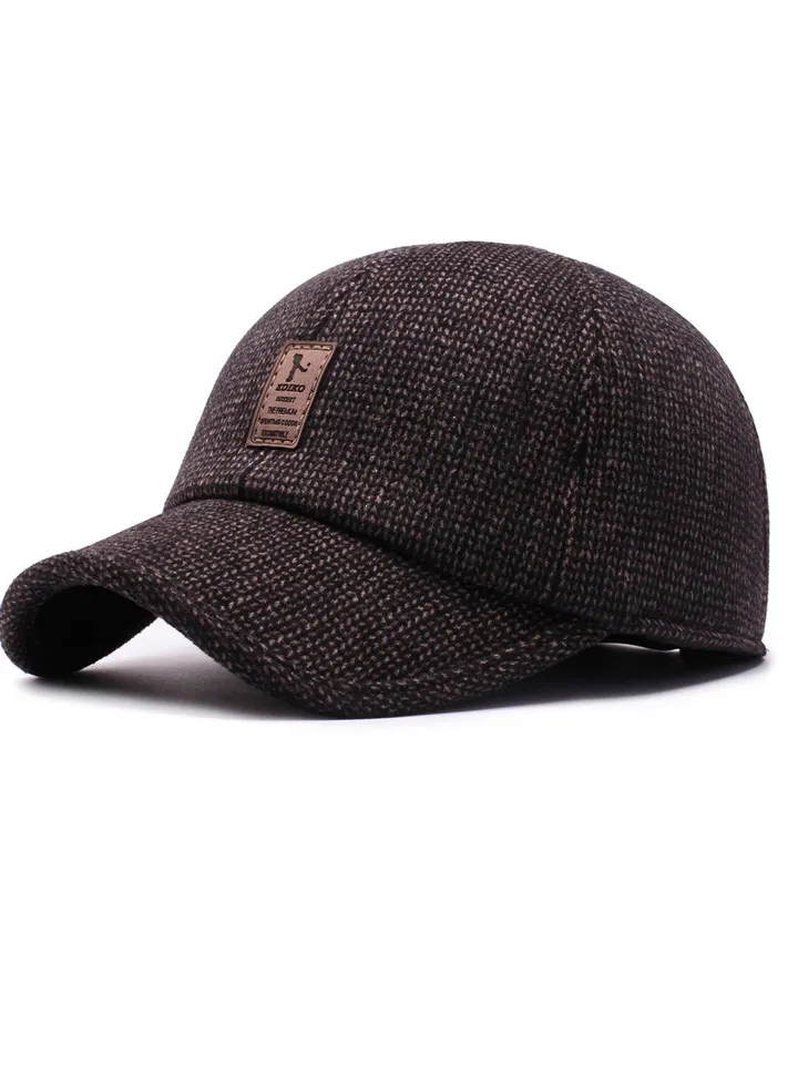 1pcs Men's Baseball Cap Warm Thick Hats Ear Protectors Earflap Winter Hat