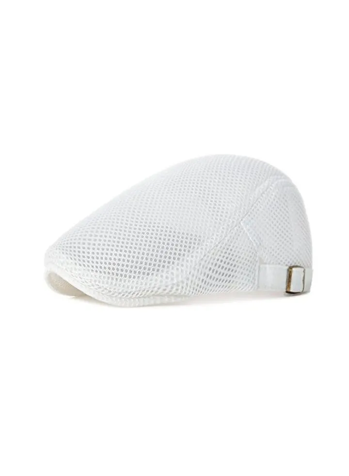Men Breathable Mesh Summer Hat Beret Flat Cap