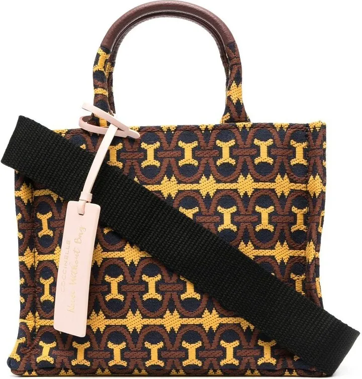Monogram-Pattern Tote Bag