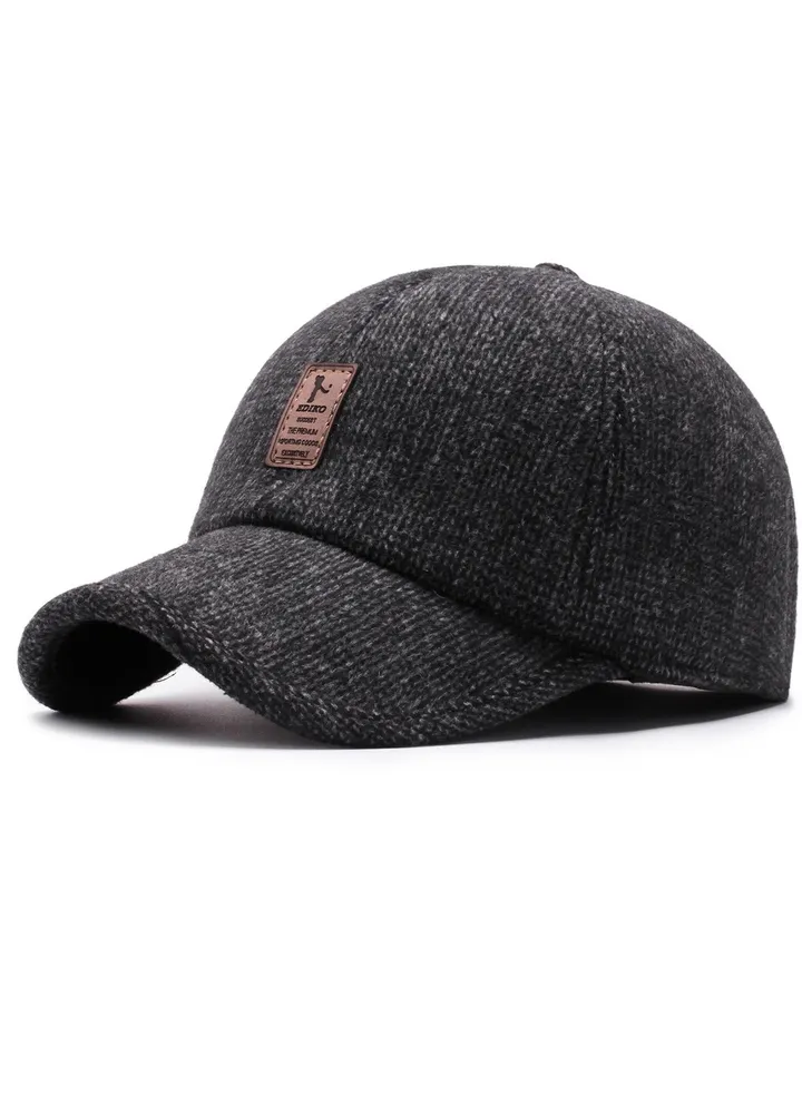 1pcs Men's Baseball Cap Warm Thick Hats Ear Protectors Earflap Winter Hat
