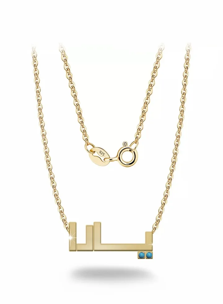 Womens necklace, chain with pendant made of 925 silver, name Yara