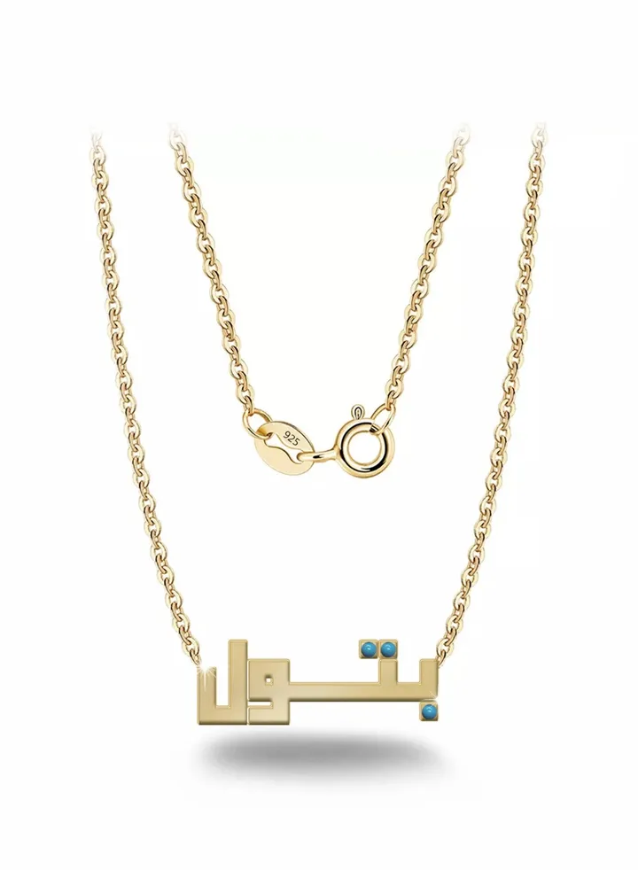 Womens necklace, chain with pendant made of 925 silver, name Batol
