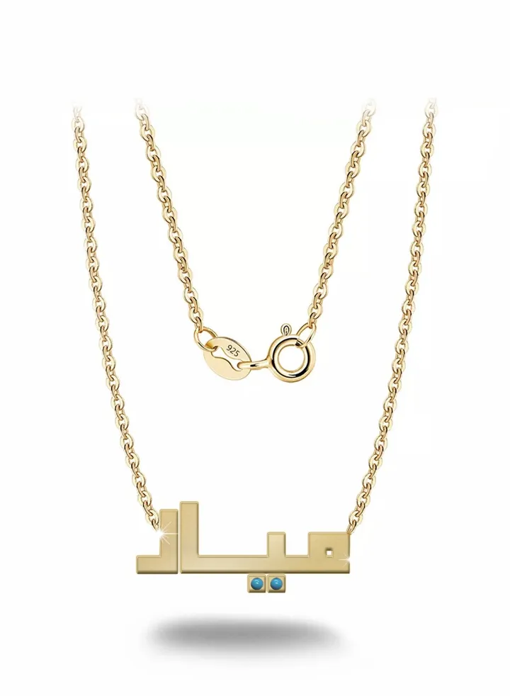 Womens necklace, chain with pendant made of 925 silver, name Mayar