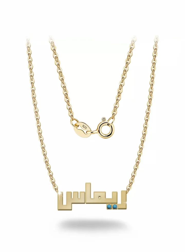 Womens necklace, chain with pendant made of 925 silver, name Remas