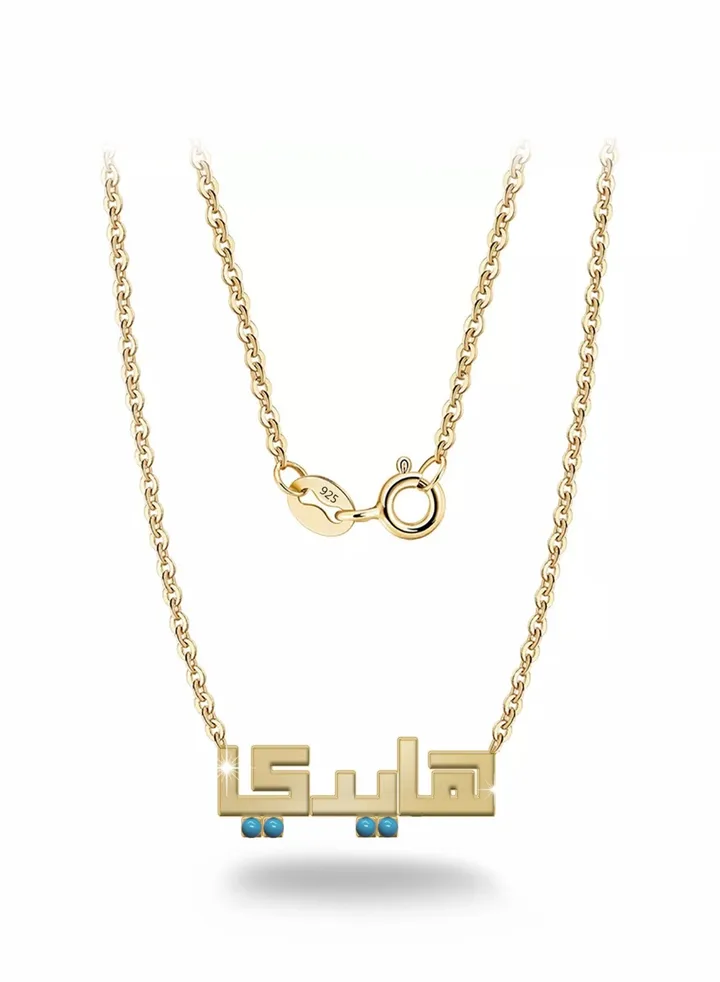 Womens necklace, chain with pendant made of 925 silver, name Haidy
