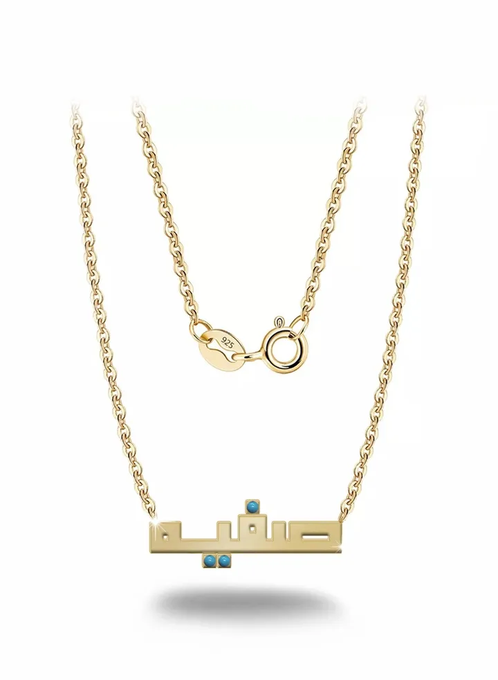 Womens necklace, chain with pendant made of 925 silver, name Safia