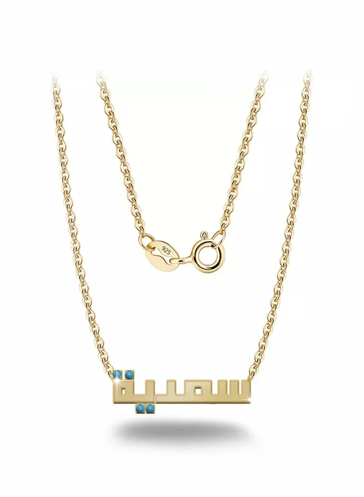 Womens necklace, chain with pendant made of 925 silver, name Sadia