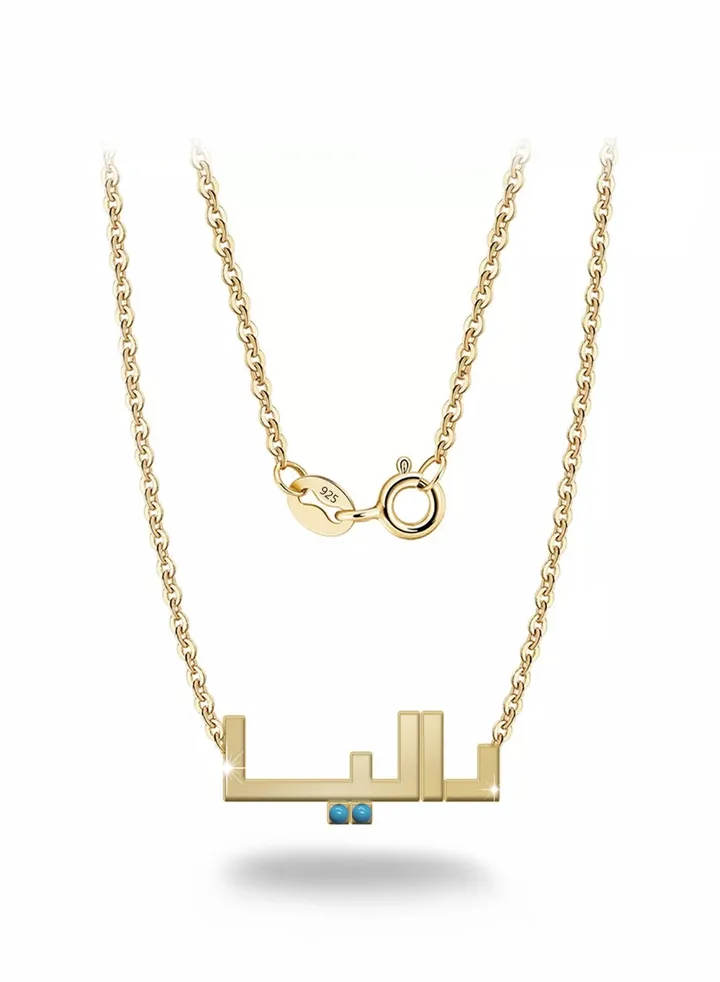 Womens necklace, chain with pendant made of 925 silver, name Dalia