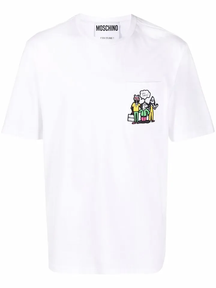embroidered organic cotton T-shirt