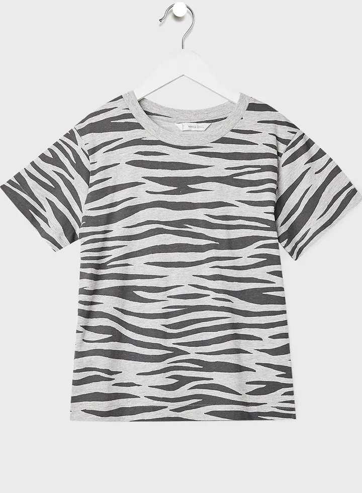 Youth Zebra Print T-Shirt