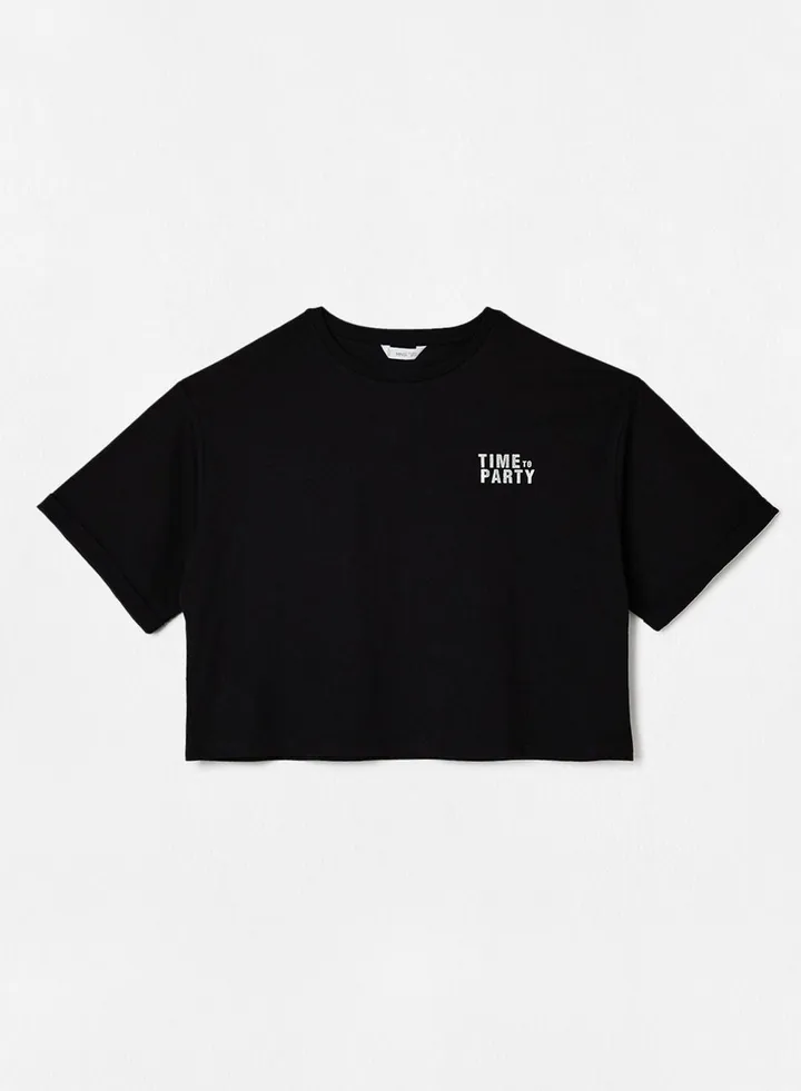Youth Slogan Print Boxy T-Shirt
