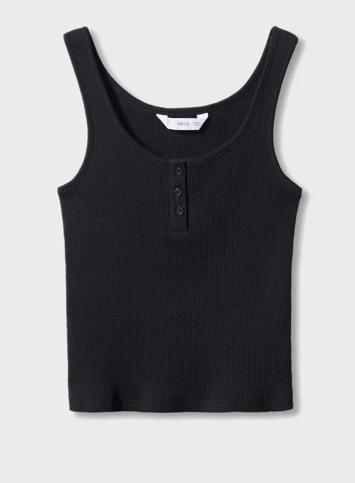 Kids Ribbed Cropped Top