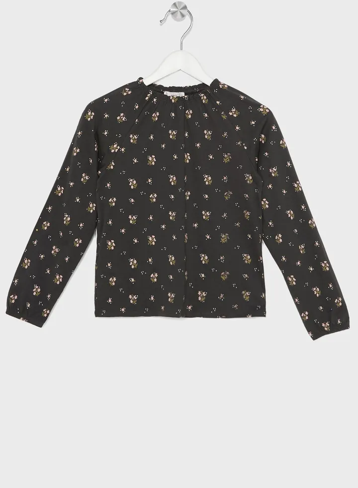 Kids Floral Print T-Shirt