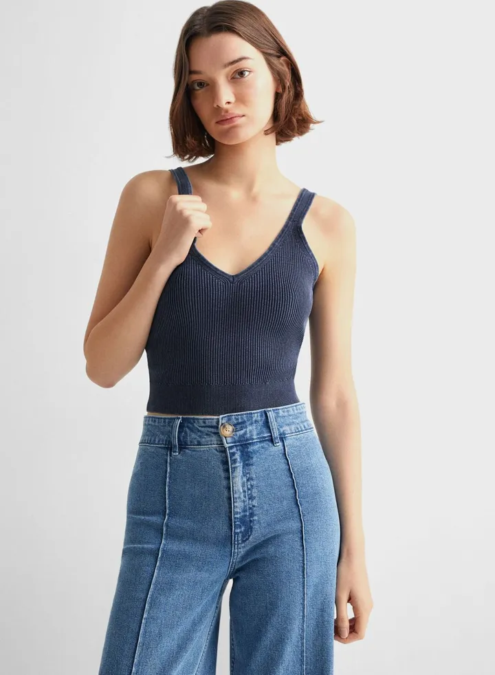 Youth Strappy Knitted Top
