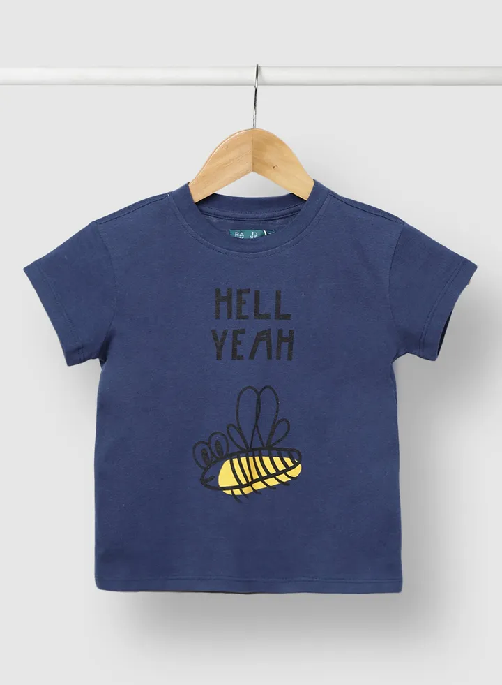 Girls Comfortable Cozy Casual Stylish T-Shirt Navy Blue
