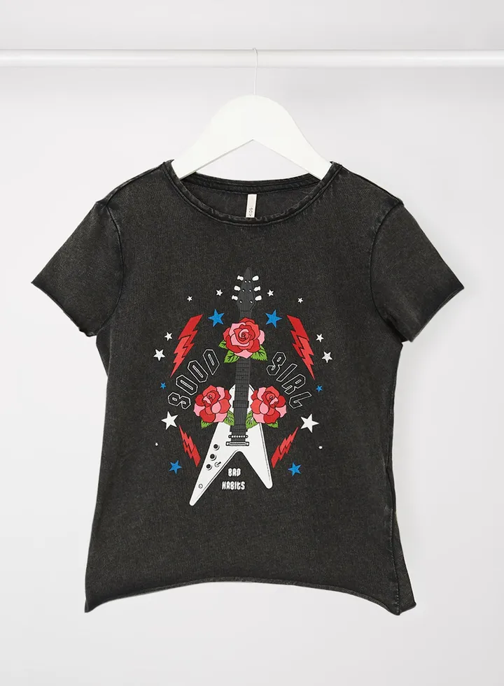 Kids/Teen Graphic T-Shirt Black/Grey