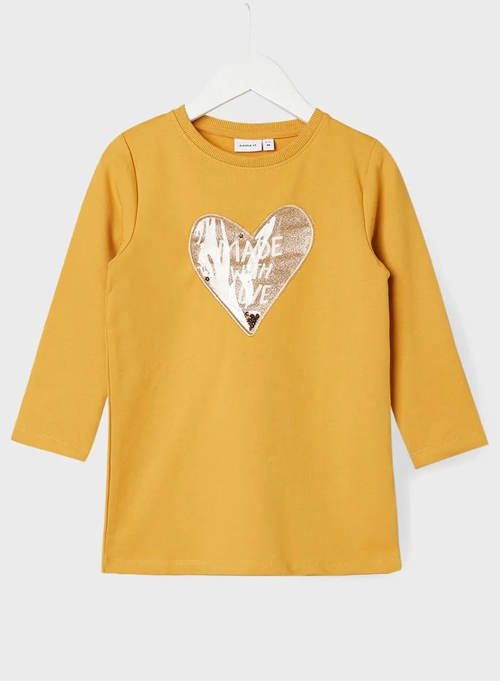 Kids Slogan Print T-Shirt