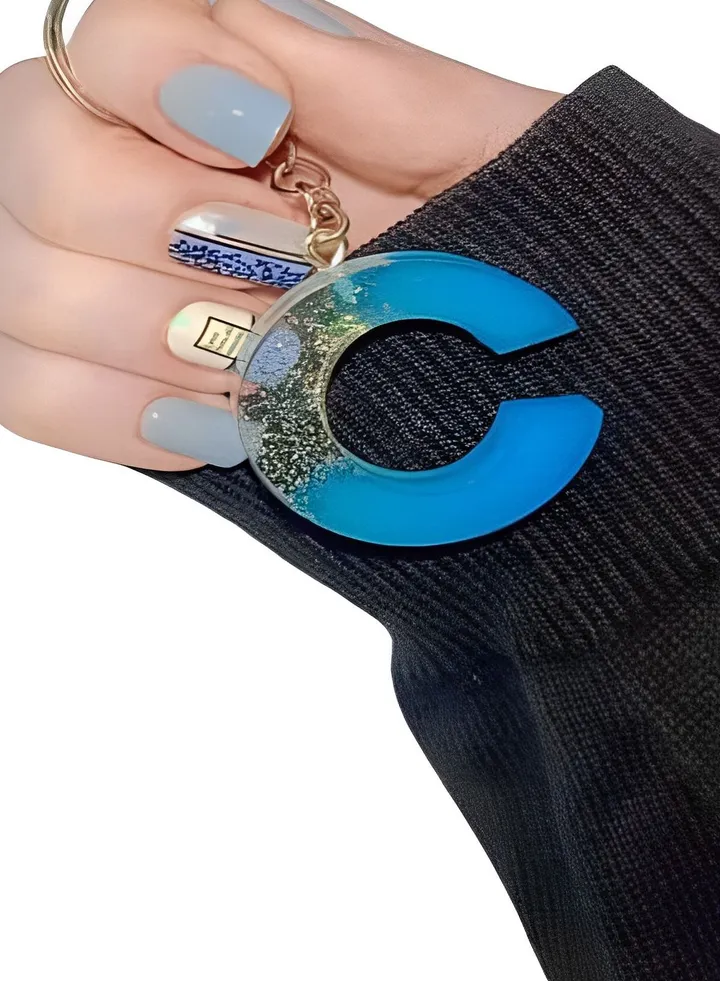 Alphabet Letter Keychain- Letter (C)