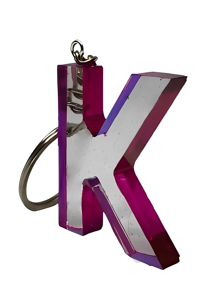 Alphabet Letter Keychain- Letter (K)
