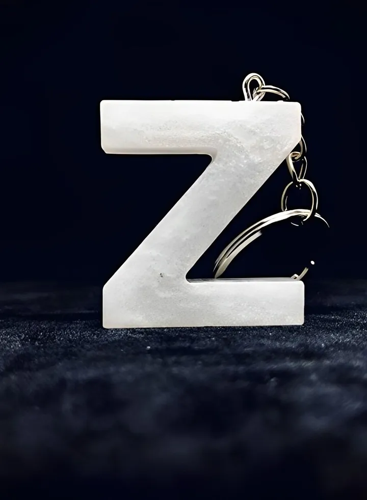 Alphabet Letter Keychain- Letter (Z)