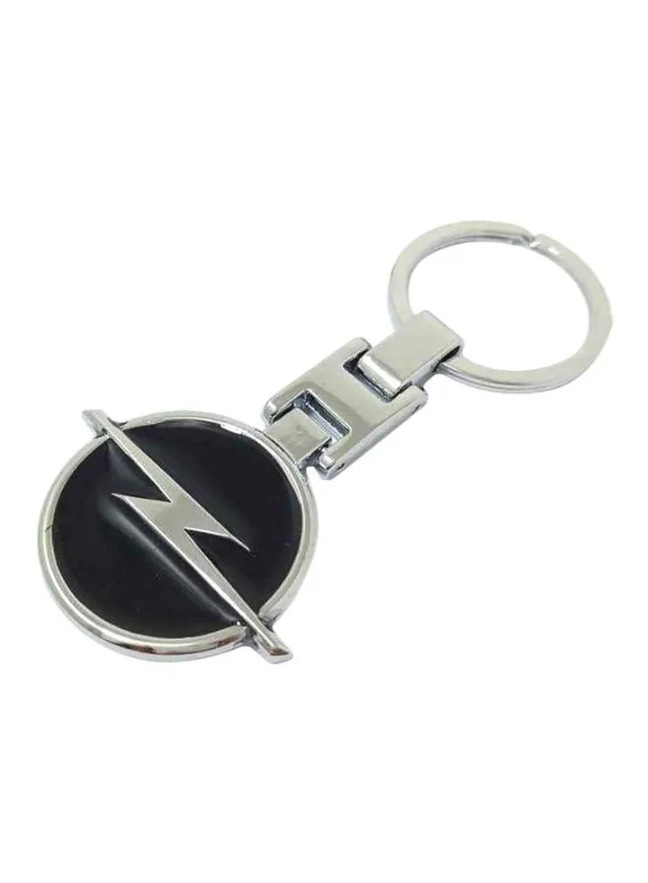 Opel Car Keychain Silver/Black