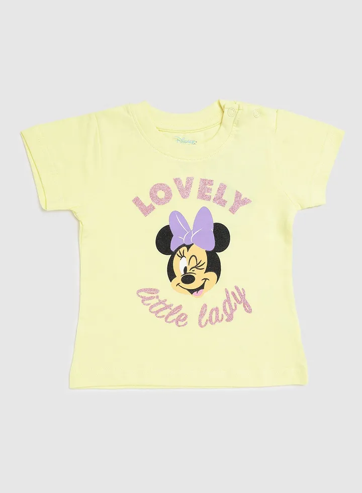 Disney Printed T-Shirt Light Yellow