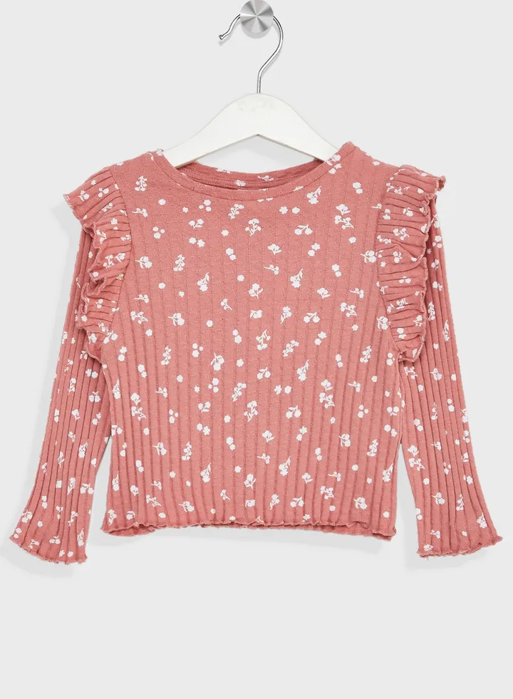 Kids Floral Print Top