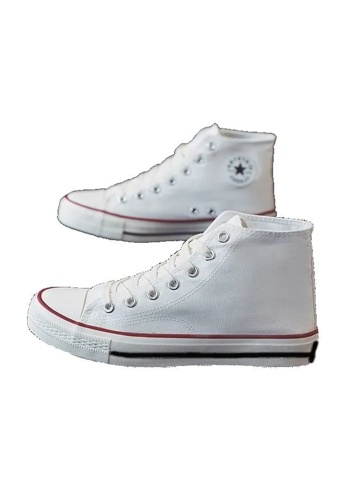Classic high top sports shoes, board shoes, white