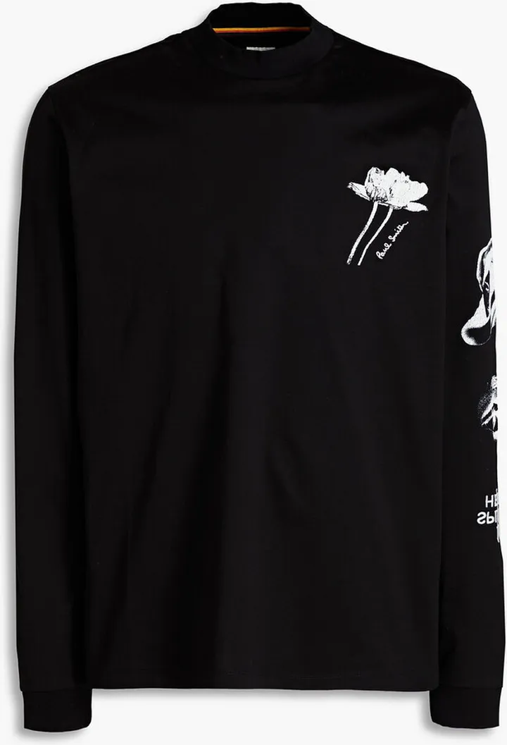 Printed cotton-jersey T-shirt