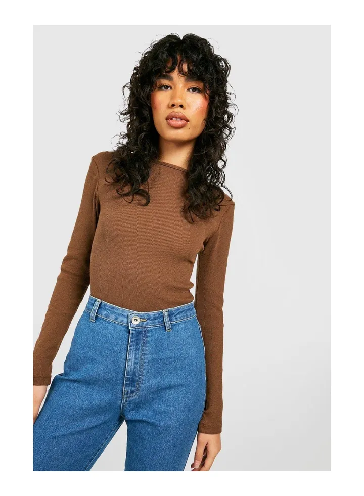 Rib Long Sleeve Bodysuit