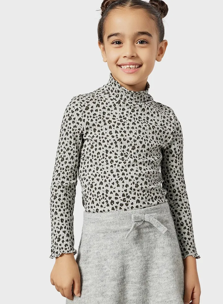 Kids Leopard Print T-Shirt