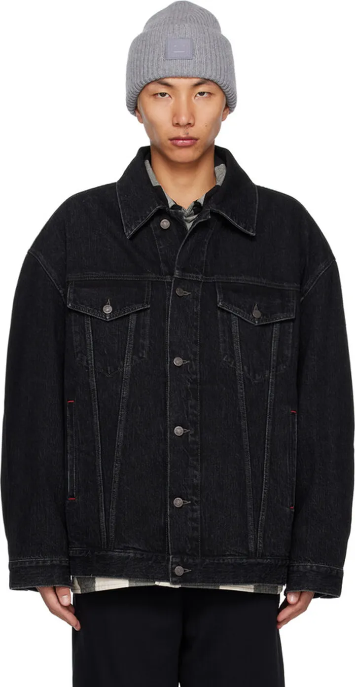 Acne Studios SSENSE Exclusive Black Denim Jacket