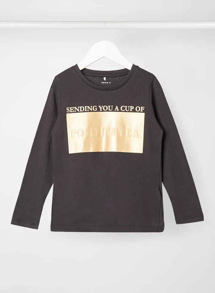 Kids/Teen Front Graphic T-Shirt Black