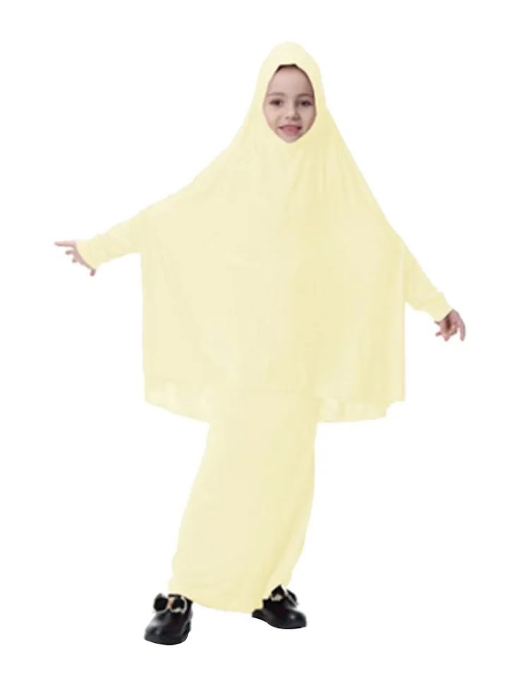 Long Sleeve Abaya White