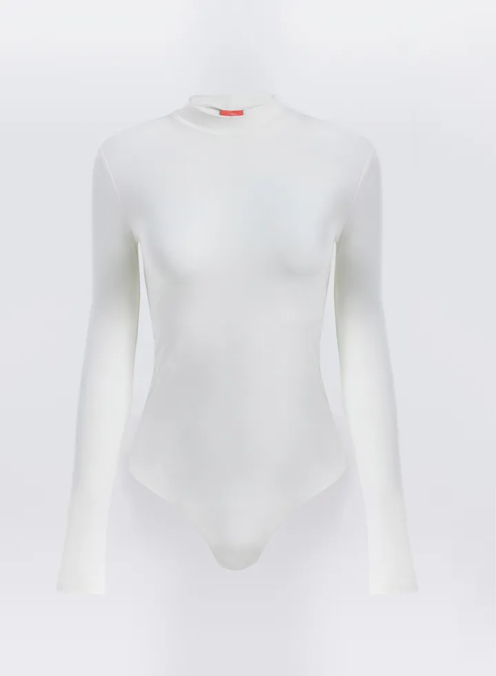 Organic Bamboo Bodysuit White