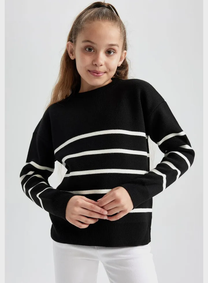 Kids Stripe Knitted Sweater
